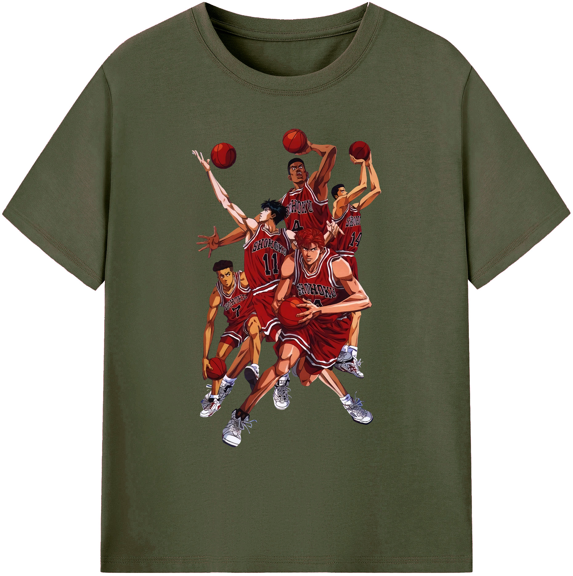 （画像用） SLAM DUNK／スラムダンク 綿100％ メンズ半袖Tシャツ｜肌触りやわらか＆通気性